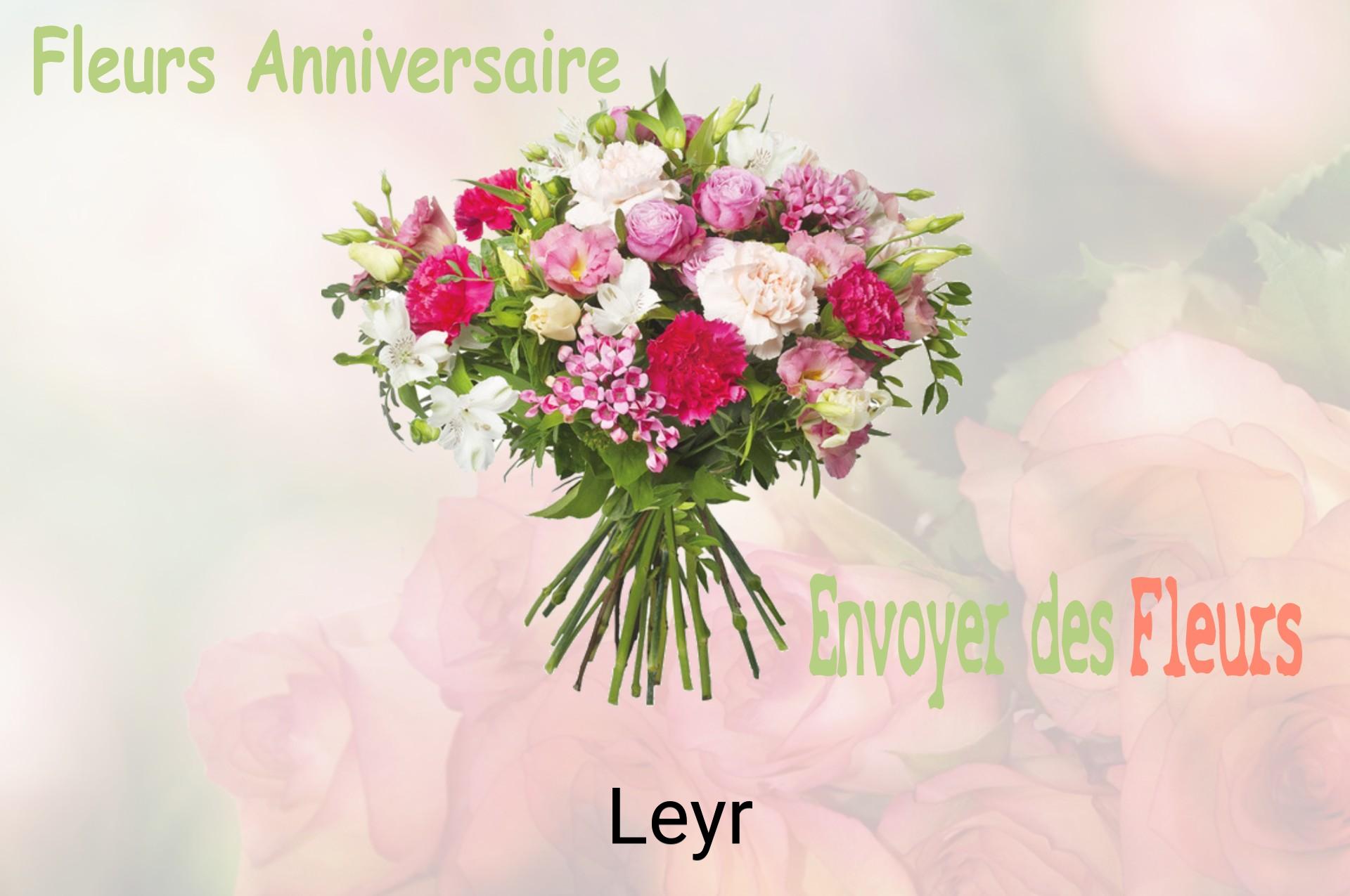 Bouquet de fleurs d’anniversaire livré à Leyr