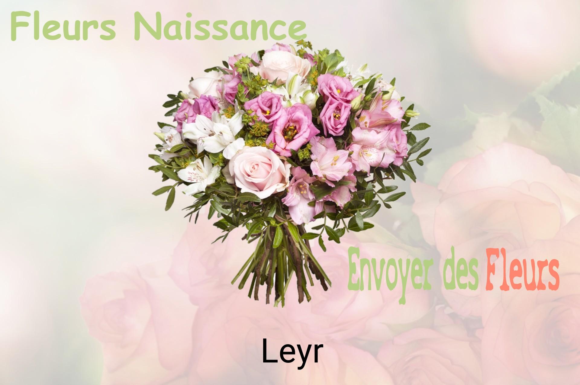 Bouquet de fleurs de naissance livré à Leyr
